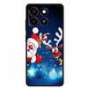 Christmas Cover For ZTE Blade A35 A55 Case Black Silicone Cases for ZTE Blade A55 Cartoon Santa Claus Christmas Tree Back Cover