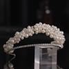 Luxury Bridal Pearls Crystal Headband Wedding Headband Flower Hairbands Handmade Wedding Hair Accessories Bridesmaid Gift
