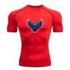 Men's Compression Workout T Shirt, Double Headed Eagle Print