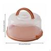 Reusable Birthday Cake Container Versatile Portable Box with Handle Round Food Carrier