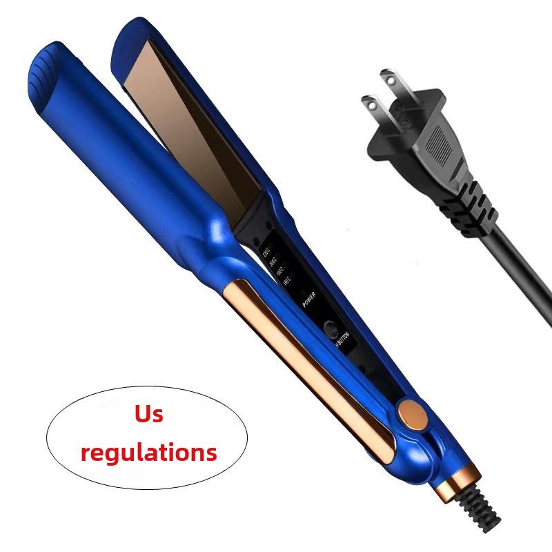 Dual-Purpose Ceramic Hair Straightener & Curling Iron: Safe for Hair, Ideal for Straightening and Styling Bangs