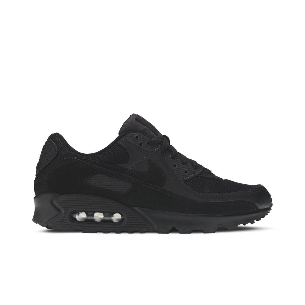 Nike Womens Air Max 90 Recraft 'Triple Black' (women's sizes) Blac / Black / Black / White Running Shoes CQ2560 002