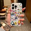 Smiley face graffiti Apple 16Promax new phone case iPhone15Pro personality 14Pro advanced 17 hard case