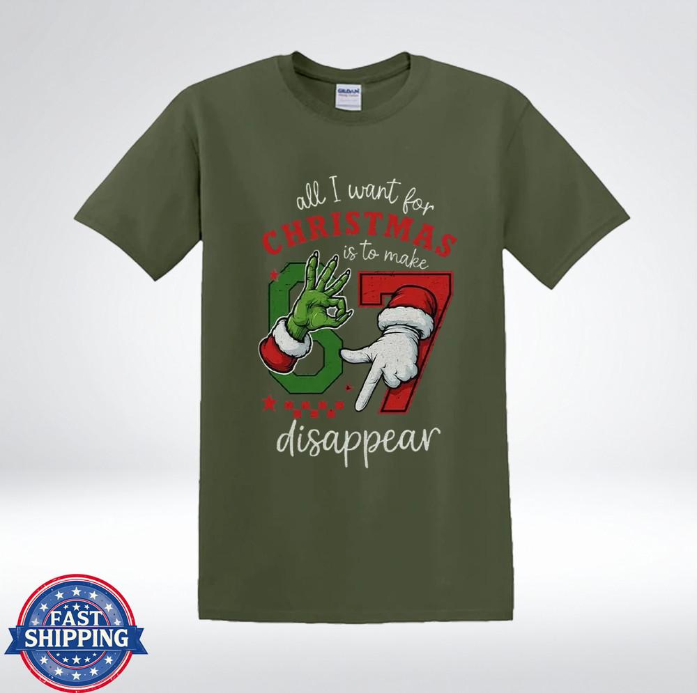 Все, что я хочу на Рождество, — это чтобы 67 исчезли. Смешная футболка S