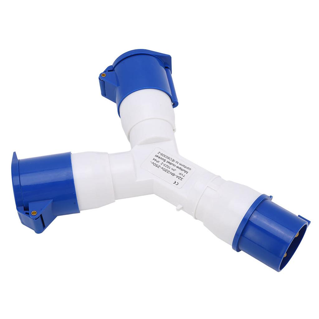 Industrial Plug Multifunctional IP44 Waterproof 1in 2out 3pin Industrial Site Plug 220‑250V