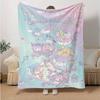 1pc Magical Elements Sanrio Characters Blanket Soft Warm Bedding Throw for Room Decor, Living Room, Travel, Camping, Car Blankets, Beach, Office Naps,