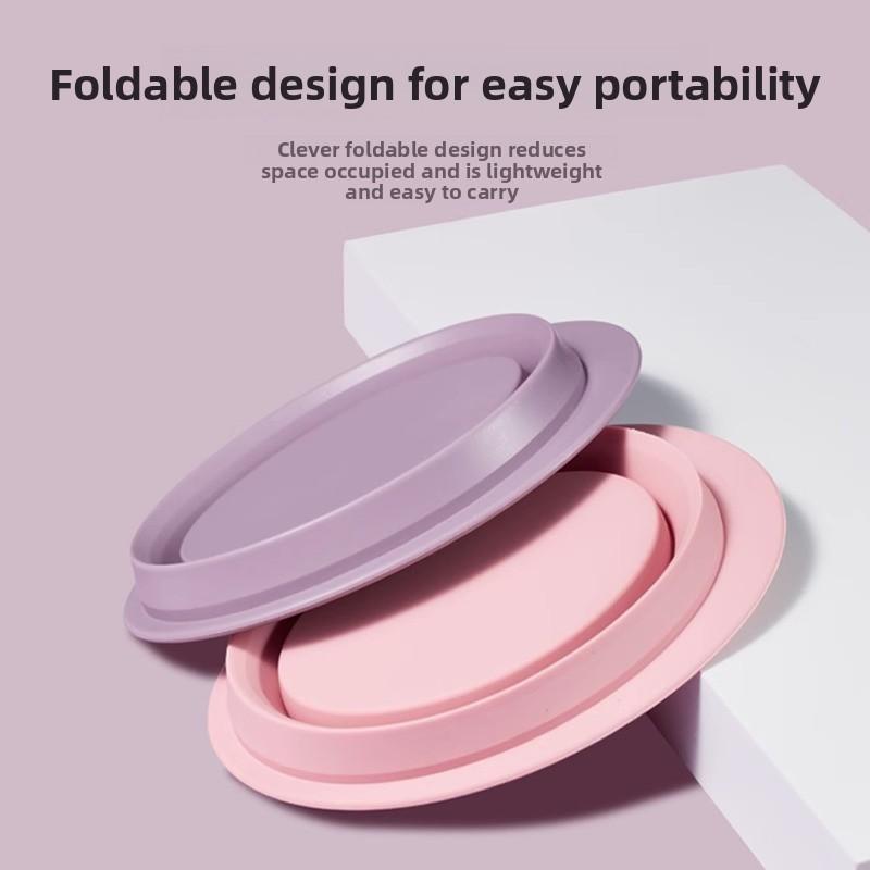 Make-up Pinsel Reinigungsset Beauty Schwamm Reinigungswerkzeug Puderquaste Reinigungslösung Trockenkorb Silikon Faltbare Waschschüssel