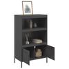 Highboard Black 68 x 39 x 113 cm Steel