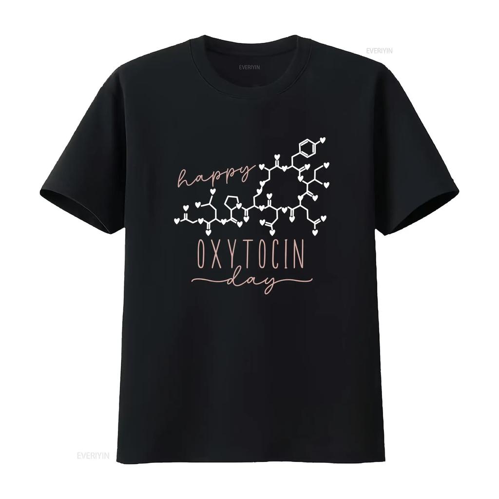 Valentinstag Oxytocin T-Shirt Liebesmolekül Chemie Design für Geburtshelfer Stillberaterinnen Doulas vintage gewaschen