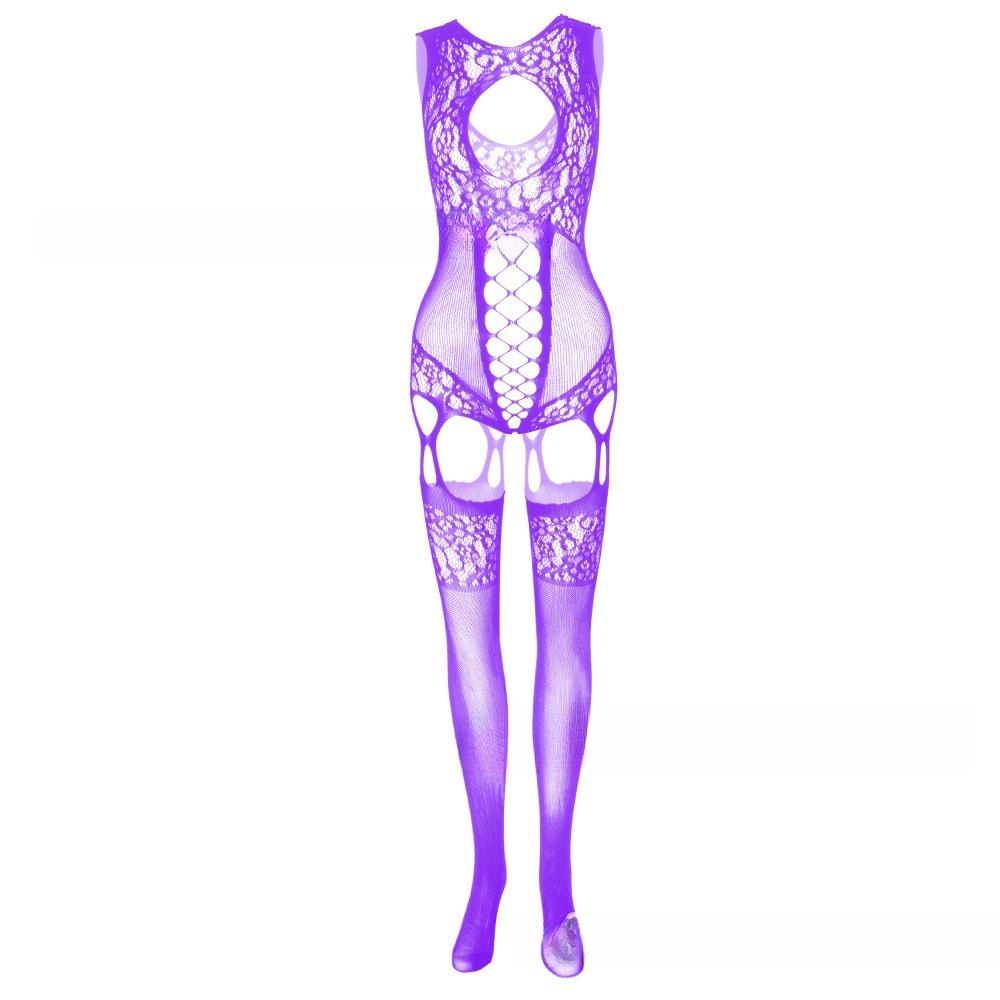 Sexy Hollow Fishnet See-through One-piece Lingerie Plus Size Open Net Lingerie Sexy for Women