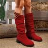 Damen Herbst Freizeit Komfort Mode Stiefel Große Größen.