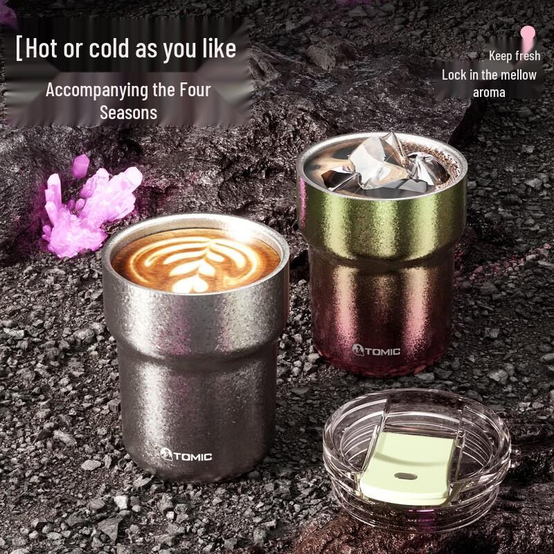 TOMIC BOBO Pure Titanium Travel Coffee Mug