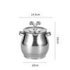New 1.5/3.5L Oil Filter Pot Large Capacity Lard Strainer Filter Tank Stainless Steel Grease Keeper Oil Bottle Kitchen