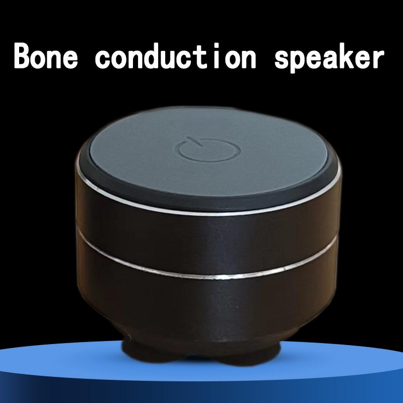 Bone Conduction Wireless Speaker - Sucker Mount, TWS Hi-Fi Sound Enhanced Bass, Wearable Loop, Resonance Features Dynamic Audio