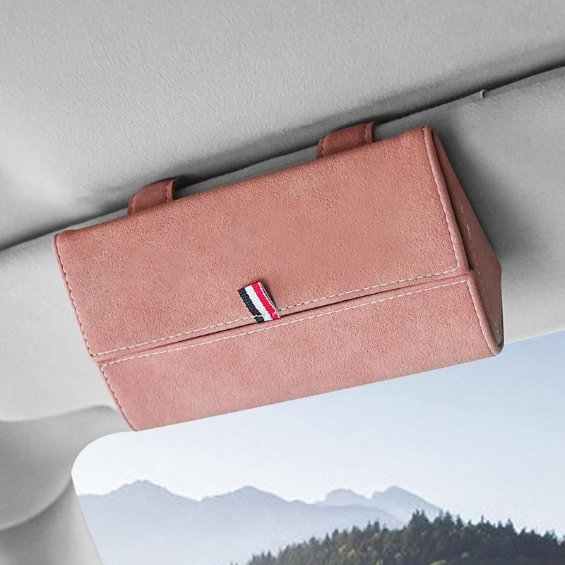 Magnetic Car Sunglasses Holder Case Universal Auto Sun Visor Glasses Box Clip Sunglasses Holder Fastener Eyeglasses Storage