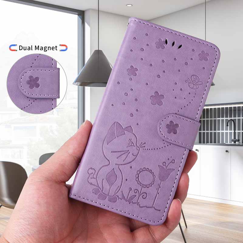 Skórzane Etui na Telefon Do Samsung Galaxy A17 A27 A37 A57 A16 A26 A36 A56 A15 A25 A35 A55 A14 A24 A34 A54 A 57 5G Portfel z Klapką