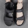 Fashion Brown Genuine Leather Men Sandals Summer New Large Size Sandals Outdoor Men's Casual Shoes Fashion Sandals Slippers Big Size 47