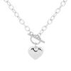 Women Stainless Steel Love Heart Ot Buckle Original Clavicle Chain Necklace