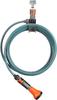 GARDENA Terrace Spiral Integrated Hose with Bracket and Soft Spray Product Up To 5 Years Hose, 7.5m, Nozzle, 18411-20, Warranty