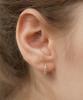 Tatiana (Silver 925) Fairy Shimmer Hoop Earrings Ec3161