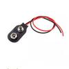 6pcs,9V Battery Clips Black Red 2Wired Cable Connection Connector Buckle 9 Volt Battery Clip Connector Battery Holder,15CM