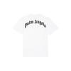 Palm Angels Croco Short-Sleeve Tee White/Green Men Tops PMAA001R21JER0020155