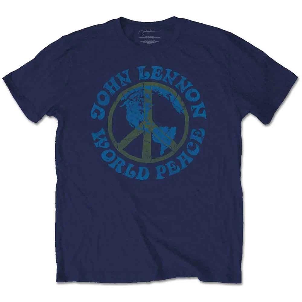 John Lennon World Peace Official Tee T-Shirt Mens Unisex S