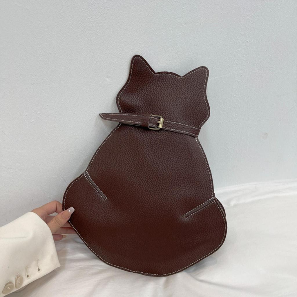 Sling Bags for Women Crossbody PU Leather Cute Cat Shape Lightweight Shoulder Bag Bag Chest Bag for Gym outdoor