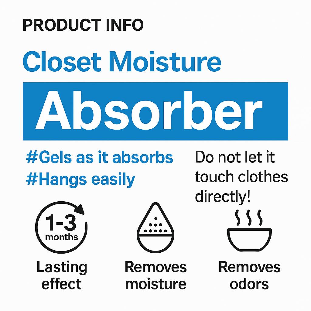 Daiso Hanging Closet Dehumidifier - 1-Pack