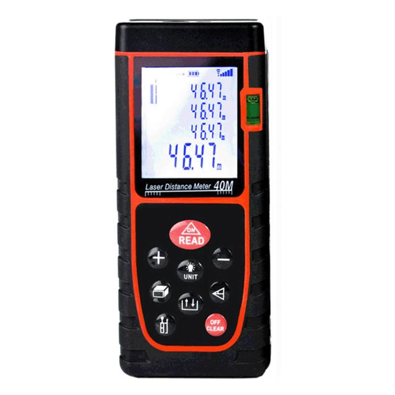 

Handheld Infrared Distance Measurement Meter Tape Range Finder Extreme Accuracy ±3mm Accuracy Meter Measure Test Tool 1
