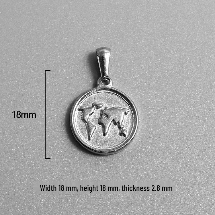 Retro Titanium Steel Cross Necklace Pendant - Stainless Steel DIY Jewelry Accessory, Fade-Resistant