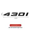 3D ABS Kofferraum Buchstaben Logo Plakette Emblem F32 F32 F36 G22 G23 G26 420i 425i 428i 430i 435i 440i Aufkleber Auto Kofferraum Aufkleber