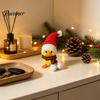 Décoration de pièce amusante et festive, Ornement Petit Canard de Noël, Figurine Mignonne Imprimée en 3D, Animaux Figurine Amovible pour la Maison et Design Foulard,