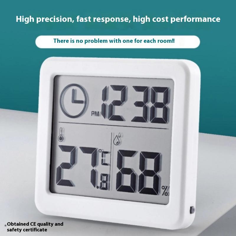 1 Piece Automatic Monitoring Desk Clock Multifunction Electronic Digital Temperature Large Lcd Screen Humidity Table Clock