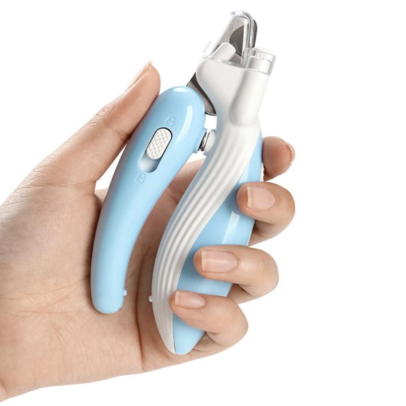 Professional Pet Nail Clippers With Led Light For Cats And Dogs Labor-Saving Nail Trimmer And Paw Grooming Scissors