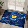 Leicester City Football Design Crystal Velvet Carpet Cozy Non?Slip Printed Rug For Bedroom Living Room Entrance