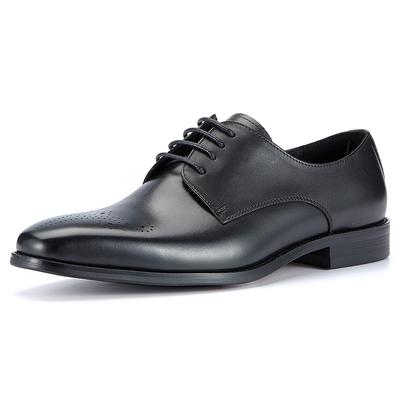 Fashion Luxury Handmade Direct Price Men's Business Wedding Breathable Top Layer Cowhide Genuine Leather Oxford DerbyDress Shoes