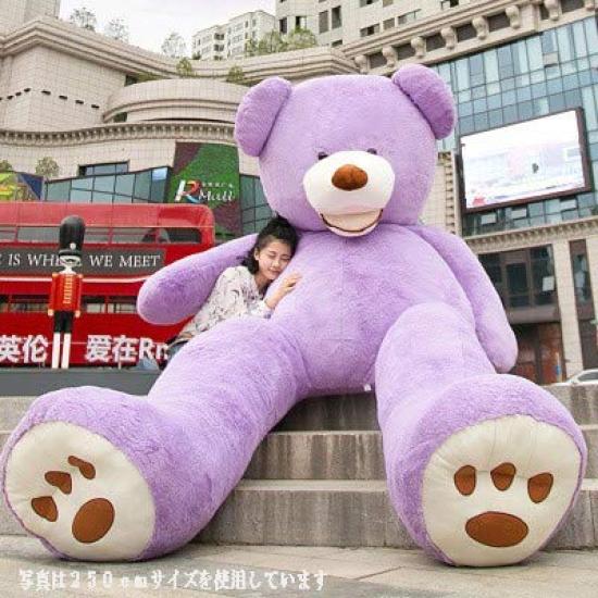 NOVA Plush Toy, Extra Large Teddy Bear, Body Pillow, Cushion, Cute, Cuddle Pillow, Celebration Gift (Purple, 130cm)