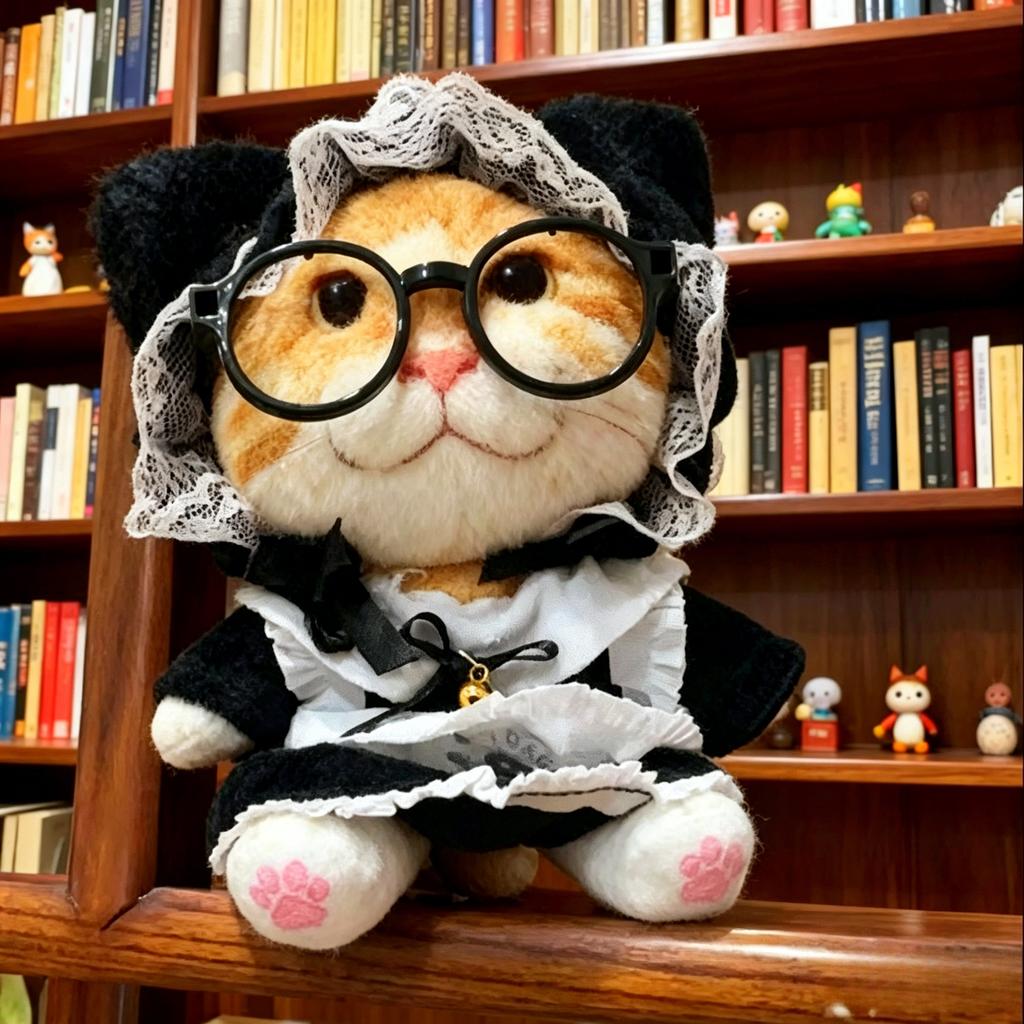 20Cm Cute Simulation Cat Plush Toys With Skeleton Kawaii Stuffed Animal Cartoon Room Decoration Doll Soothing Companion Kid Gift
