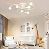 6 Heads LED Ceiling Lamp for Living Room Nordic Dome Light Home Decoration Lighting Natural Light Lighting Chandelier