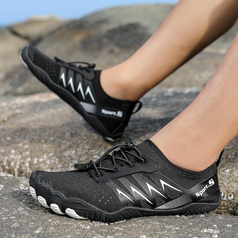 Rychleschnoucí plážové boty do vody Unisex Plavecké aqua pantofle Mořské bosé surfování Protiproudé tenisky Dámské Pánské Lehké sandály