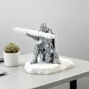 Medieval Knight Pen Holder Kneeling Knight In Armor Pencil Holder Desktop Decoration Fun Pen Holder Gift for Students Office Workers