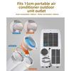 Portable Air Conditioner Round Exhaust Pipe Connector Fits 130mm and 150mm Hoses PVC Designed for Stable Heat Exhaust