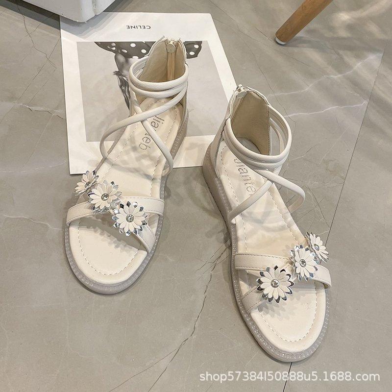 

Summer cool slippers Korean version of one-word drag women s thick heel low heel versatile casual slippers women s outer slippers women 40