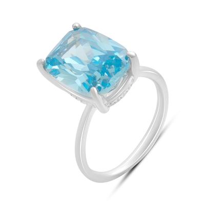 Silberring mit natürlichem Topas, Gewicht des Artikels 5,13 g (2199359)