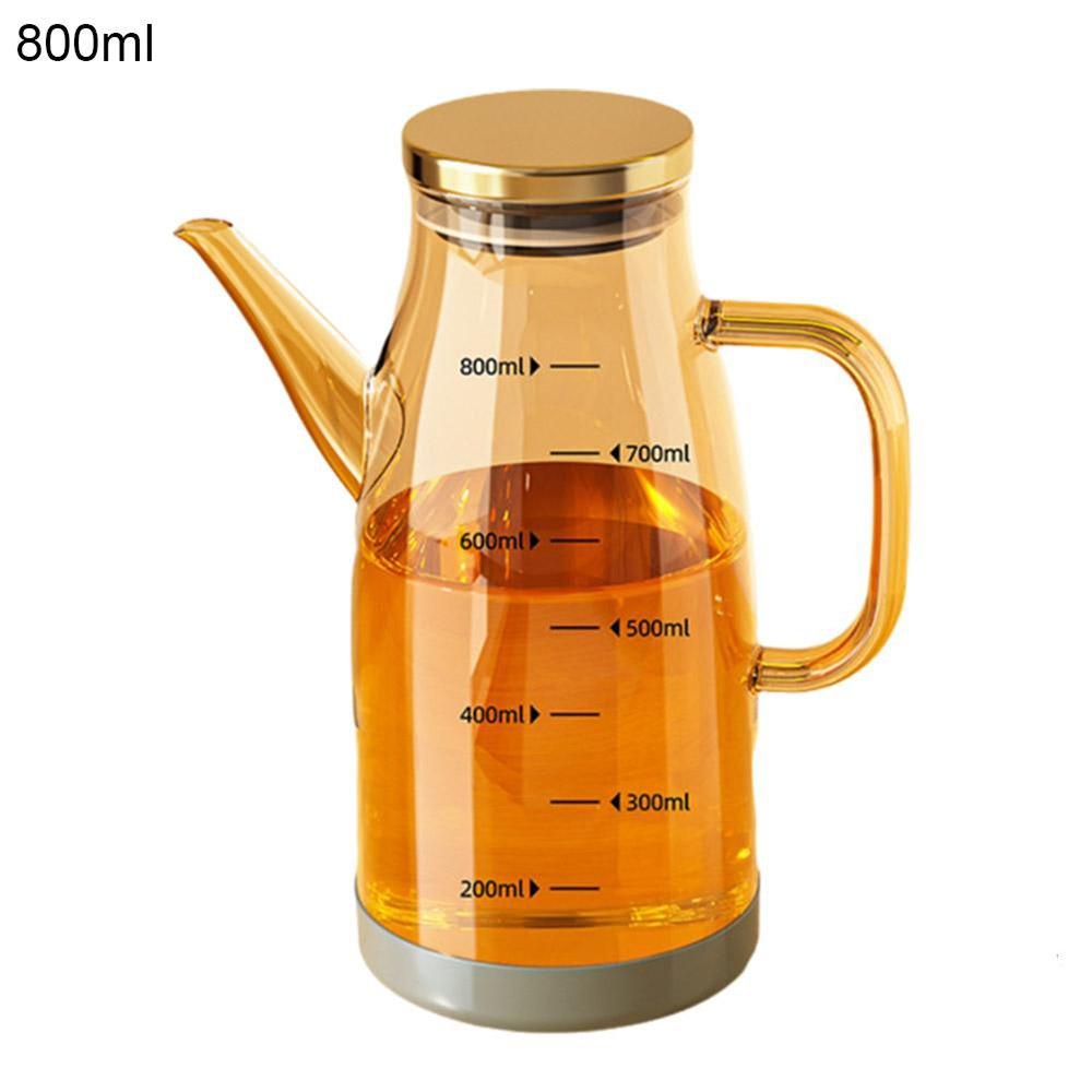 Large Capacity Glass Oil Pot Leak-Proof Seasoning Bottle New Oil Dispenser Bottle Household