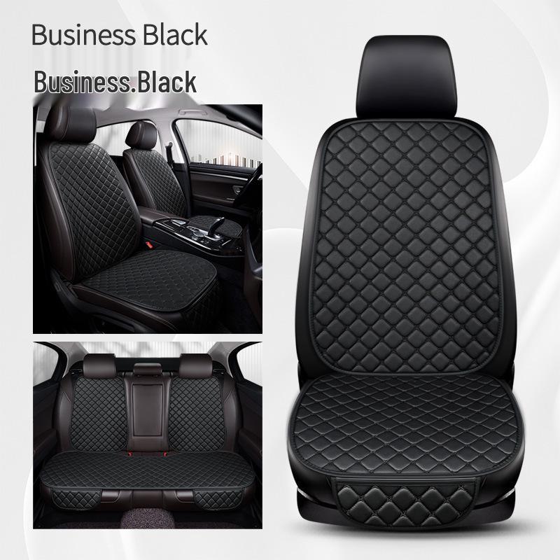 Universal Leather Car Seat Cushion Set: Non-Slip, Ergonomic, Four-Season Use for Five Seats