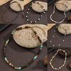 Bohemian Style Coconut Shell & Stone Choker - Handmade Men's Necklace