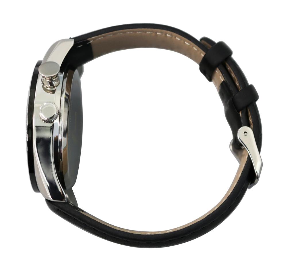 Leather Date and Day Gray Long Life [ARTSTATE W335E] Men's Radio-Controlled Watch, Strap, Display, Dial,