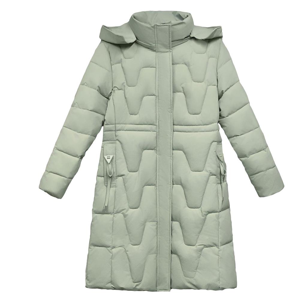 Women's Slim Fit Mid-Length Down Cotton Jacket - 2025 Fashionable Thickened Winter Coat